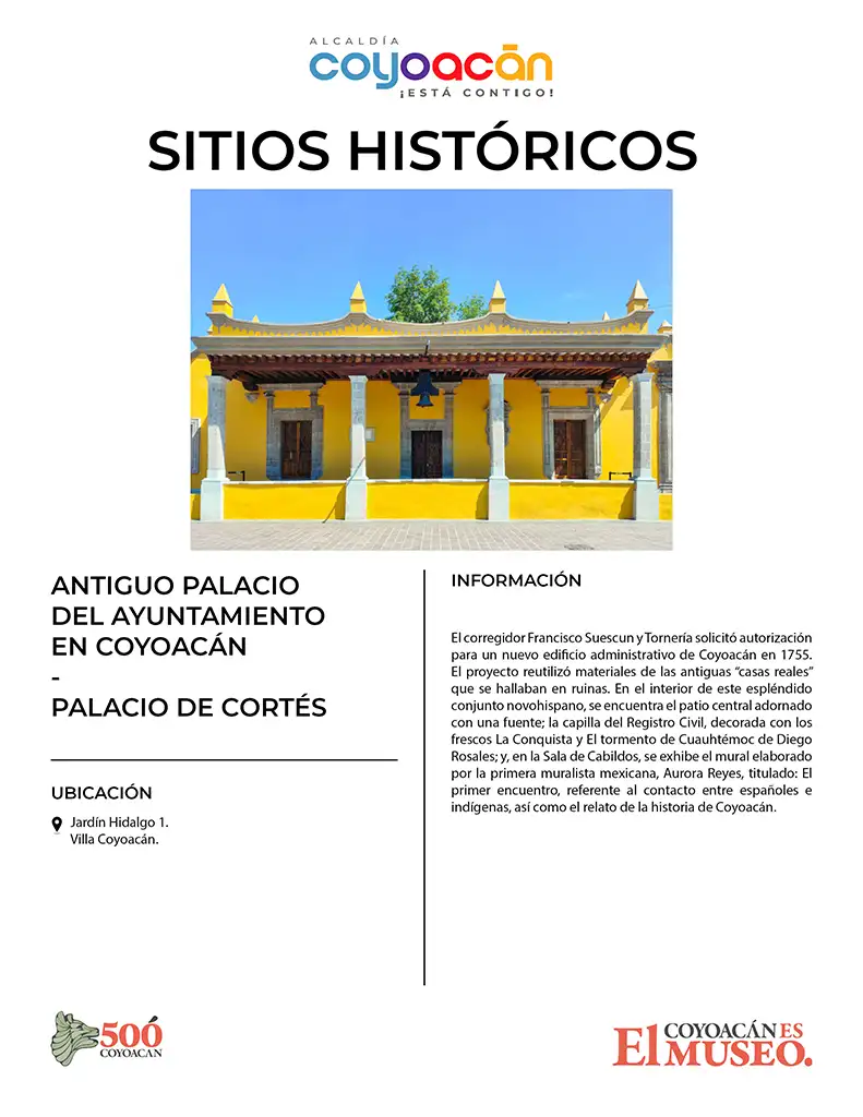 Antiguo palacio del ayuntamiento en Coyoacán - Palacio de Cortés