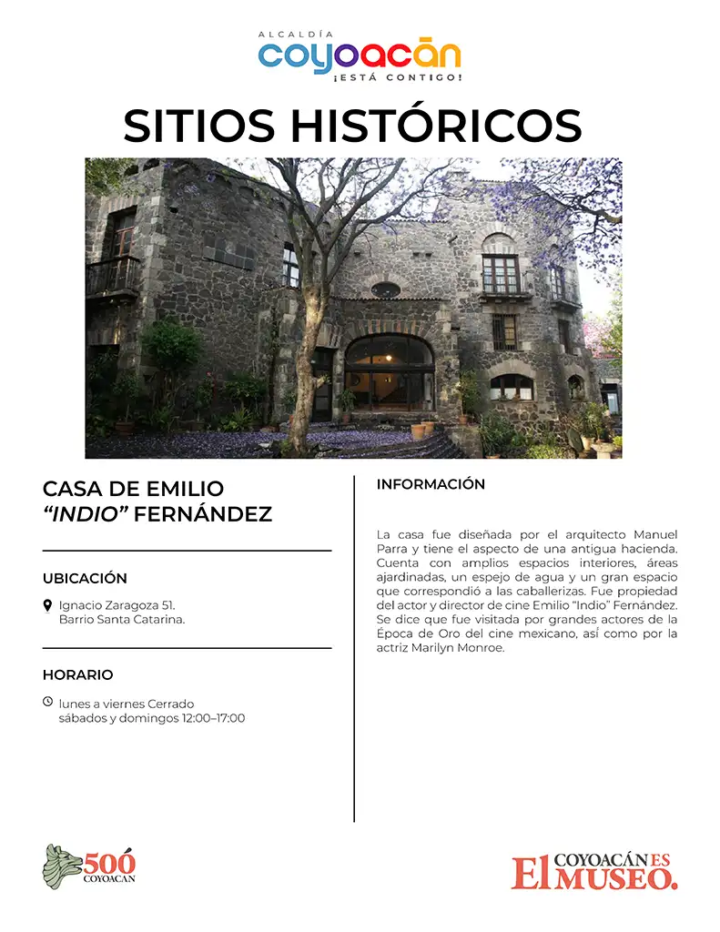 Cédula Casa de Emilia "Indio" Fernández