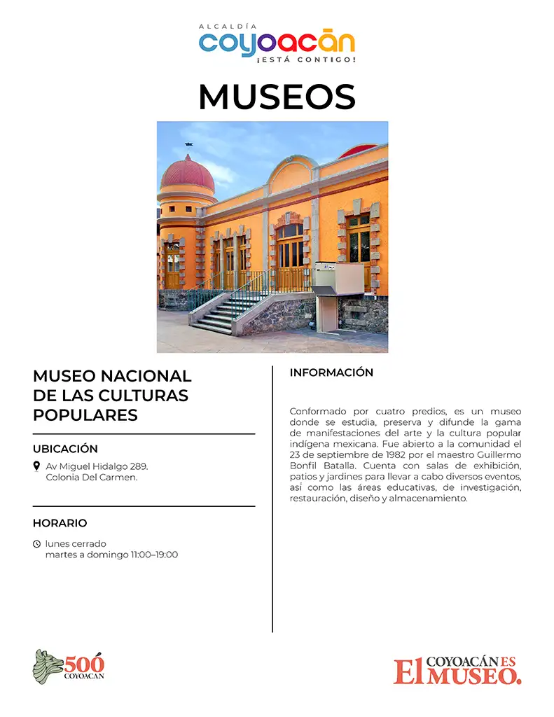 Cédula Museo nacional de las culturas populares