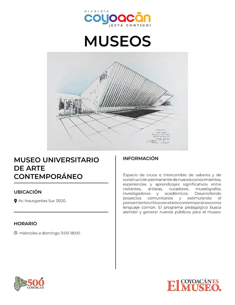 Cédula Museo Universitario de Árte Contemporáneo