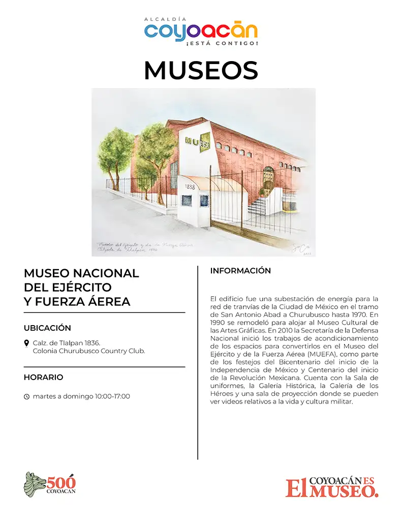 Cédula Museo Nacional del Ejército y Fuerza Áerea