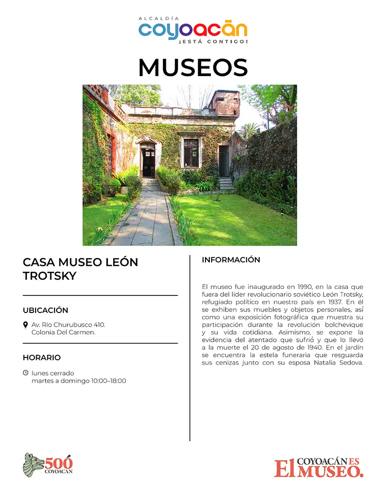 Cédula Casa museo León Trotsky