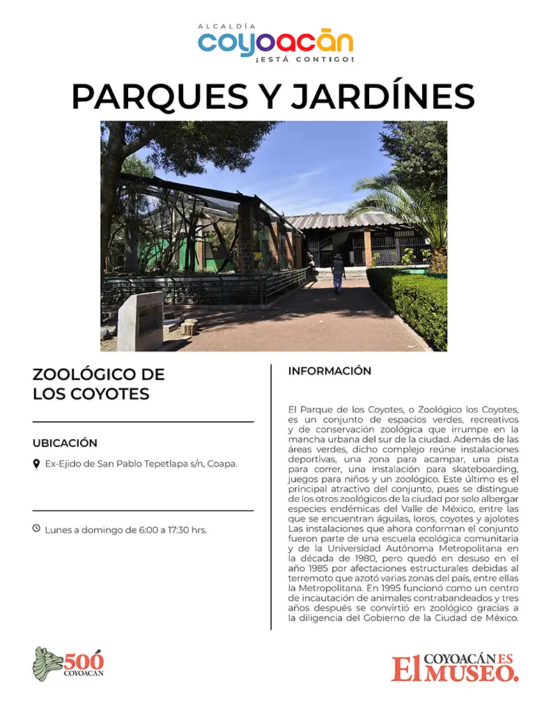 Cédula Zoológico de los Coyotes