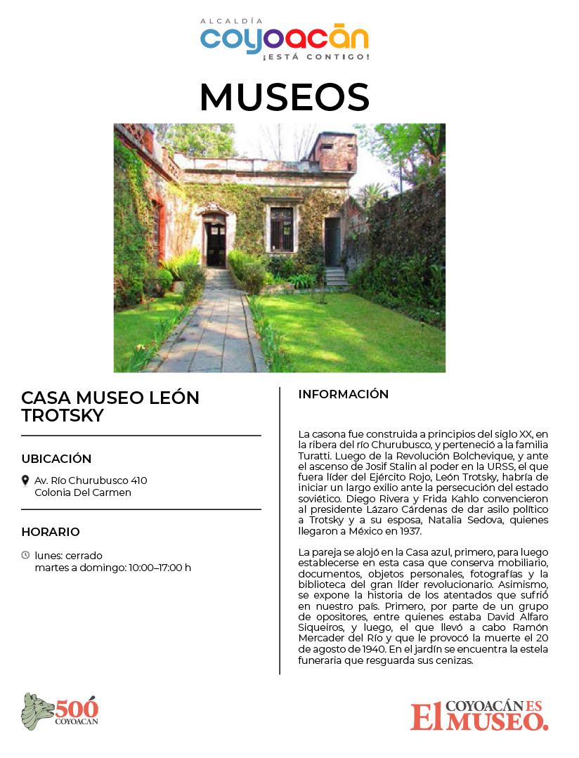 Cédula Casa museo León Trotsky