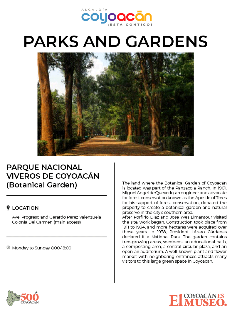 Parks and gardens - Parque nacional viveros de coyoacán