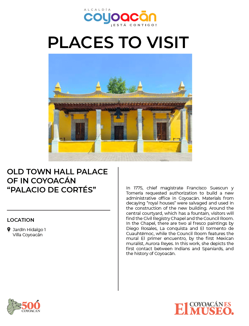 Places to visit - Antiguo palacio del ayuntamiento en Coyoacán - Palacio de Cortés