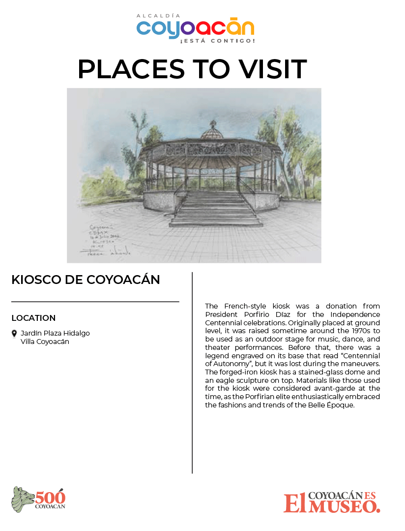Places to visit - Kiosko de Coyoacán