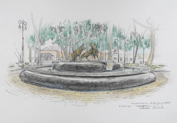 Acuarela Coyoacán