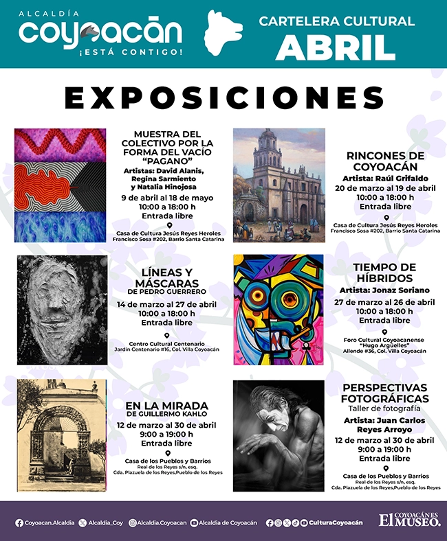 Exposiciones Abril 2026