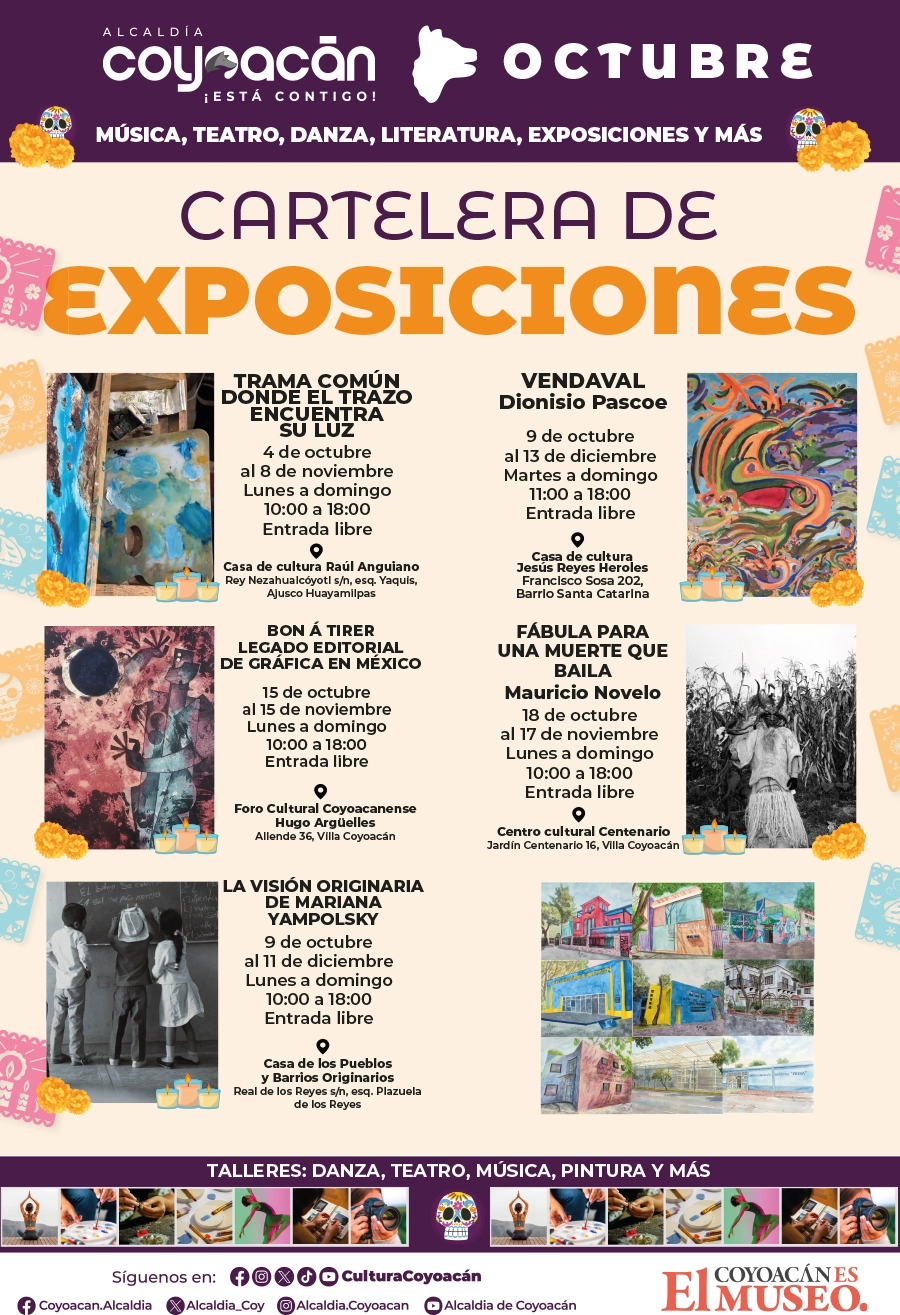 Cartelera cultural exposiciones